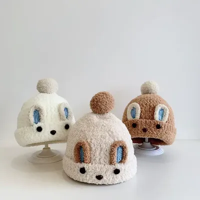 Children's Cute Bear Wool Winter Hat