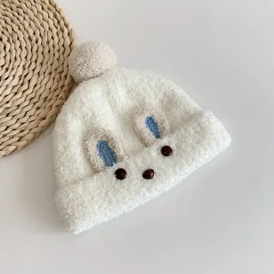 Children's Cute Bear Wool Winter Hat