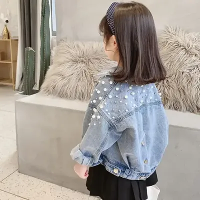 Girls Trendy Denim Fashionable Jacket