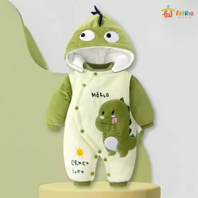 Baby Winter Thickened Cotton Jumpsuit