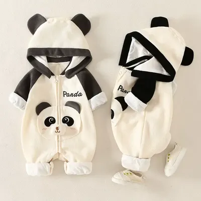 Newborn Baby Panda Jumpsuit