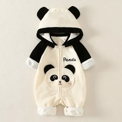 Newborn Baby Panda Jumpsuit