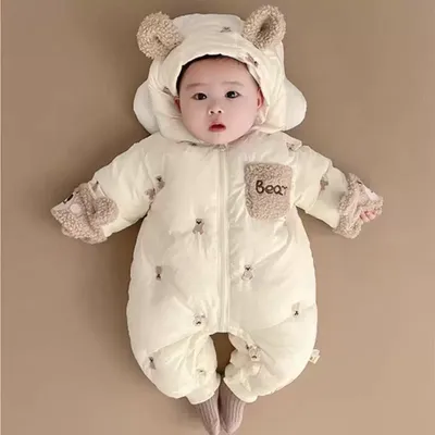 Newborn Baby Cotton Winter Warm Romper