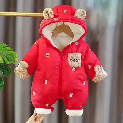 Newborn Baby Cotton Winter Warm Romper