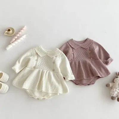 Baby Girl Knitted  Stylish Winter Sweater