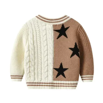 Children's Winter Baseball Knitted Sweater