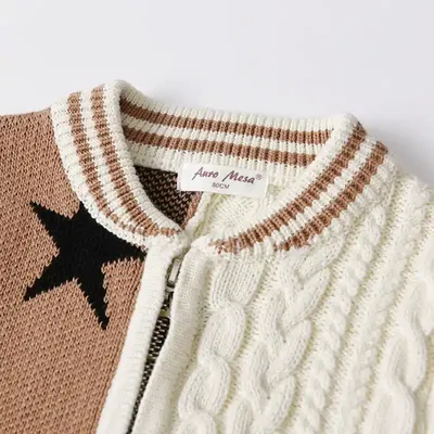Children's Winter Baseball Knitted Sweater