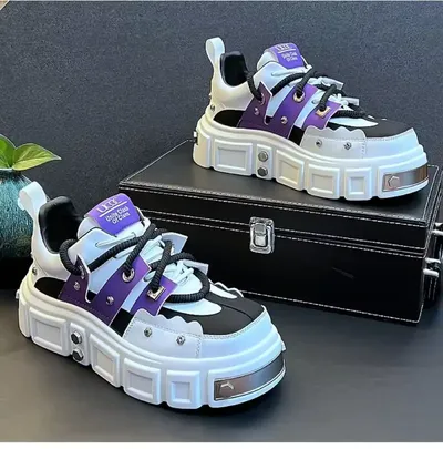 MENS LEATHER CASUAL SPORTS BOARD SHOES