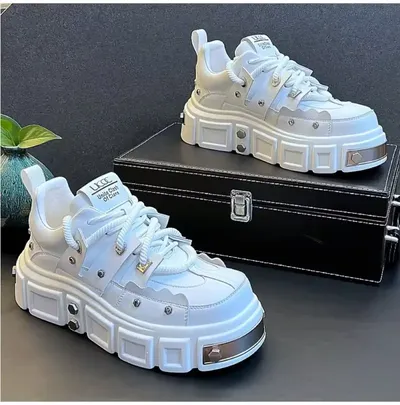 MENS LEATHER CASUAL SPORTS BOARD SHOES