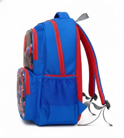 Spider-Man "Web-Slinger" 3D Armor Kids School Backpack – Ultimate Hero Blue & Red Edition