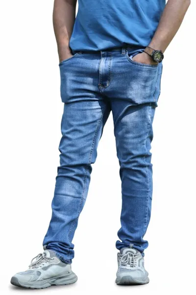 Light Blue Slim Fit Denim Jeans