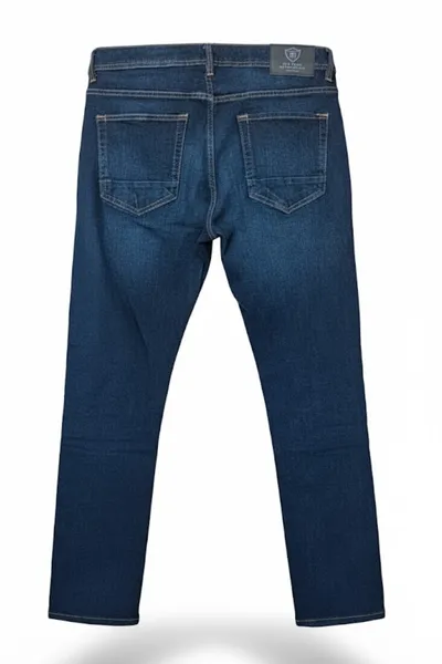 Classic Dark Blue Slim Fit Denim Jeans