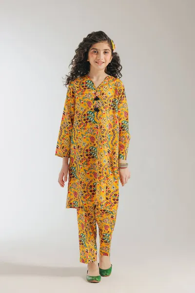 ETHNC - PRINTED DRESS 2 PIECE (9-11)