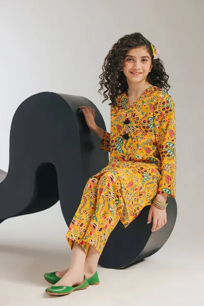 ETHNC - PRINTED DRESS 2 PIECE (9-11)