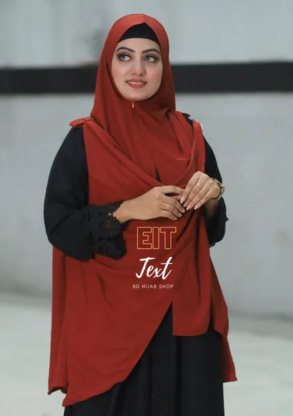 জিপার সিস্টেম এক্সট্রা লার্জ হিজাব Colour Name-Eit