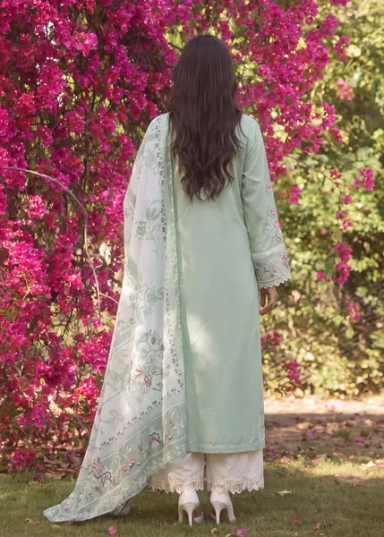 Original Pakistani Sahiba's By Mirza Stitched Lawn 3Pc _ Mint 