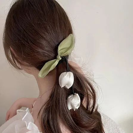 Tulip Flower Bow Design Hair Band (1 pc)