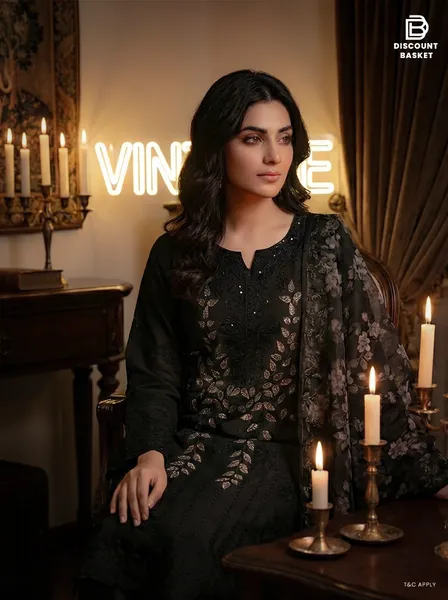 Pakistani Inspired Printed Swizz Lawn Dress