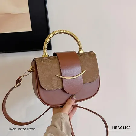 Golden Lattice Women’s Handbag