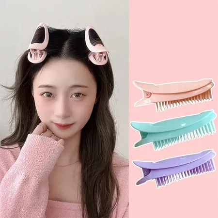 Korean Curling Hairpin Fluffy Bangs Clip