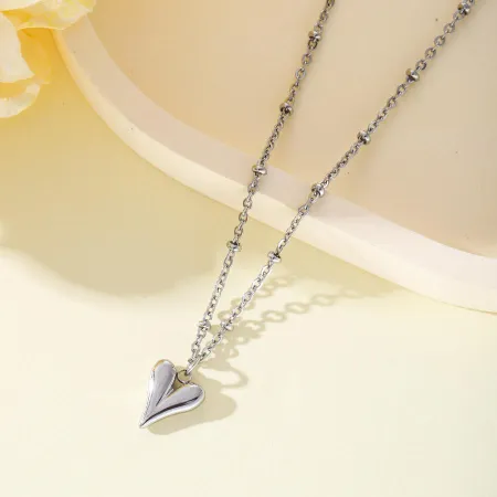 Sweet Heart Shape Chain Necklace 