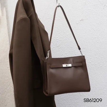 Simple  cowhide women's bag 