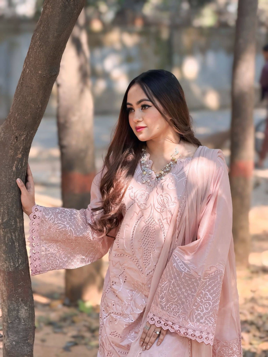 Original Pakistani Stitched 3pcs by Sadasleek _ Pink