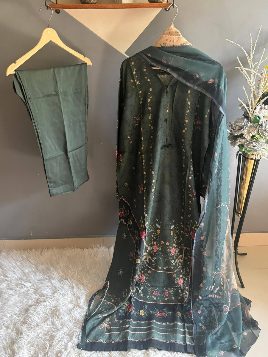 Pakistani Original Sadabahar Kaftaan 3Pcs 