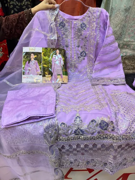 Premium Gold  Organza Party Dress