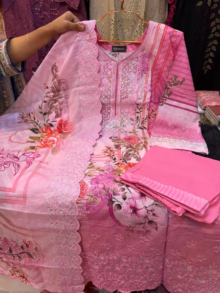 Swizz Lawn Printed Farshi Suit with Cotton Dupatta