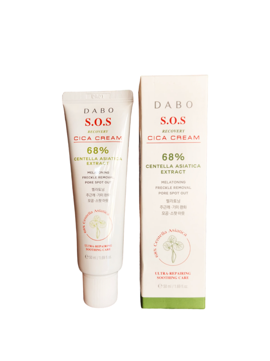 DABO S.O.S Recovery CICA Cream 50ml Centella Asiatica Extract 68%