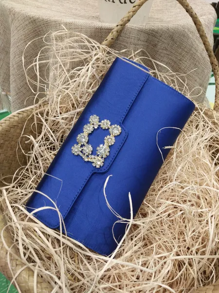 Silk Ladies Diamond Dinner Bag