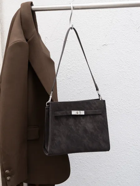 Simple  cowhide women's bag 