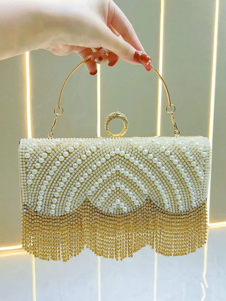 Trending Women's Evening Bag Rhinestone Pearl