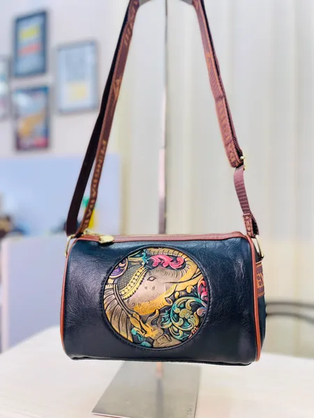 Premium Duffle Shape Crossbody Bag