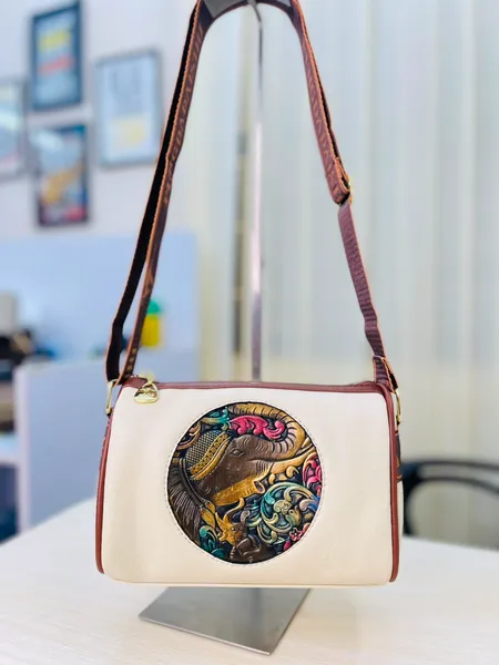 Premium Duffle Shape Crossbody Bag