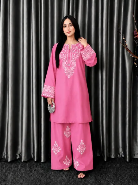 Premium Embroidered Two-Piece Set for Women