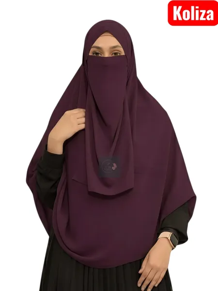 প্রিমিয়াম কেপ রেডি হিজাব ৩০/৯০ইঞ্চি Colour_Koliza