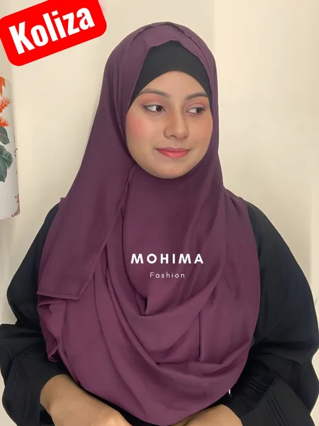 ডাবল লুপ রেডি হিজাব ৩০/৮১ইঞ্চি Colour~Koliza