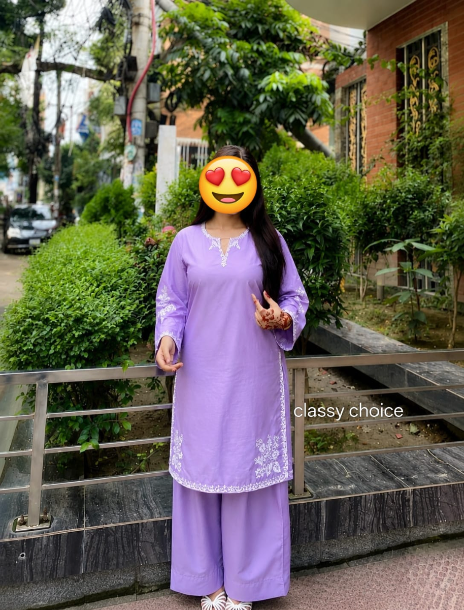 Premium Embroidered Two-Piece Set for Women
