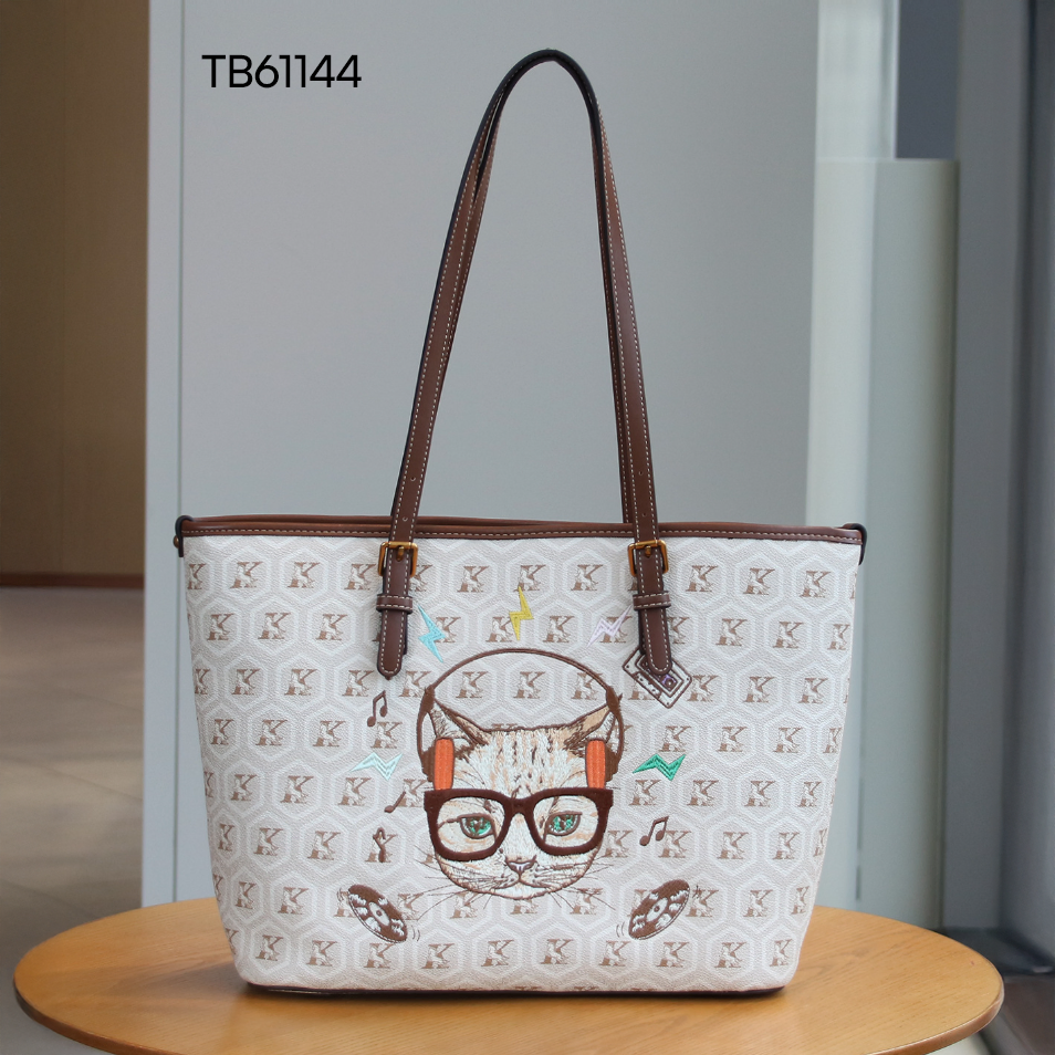 Retro Casual Printed Shoulder Tote Bag