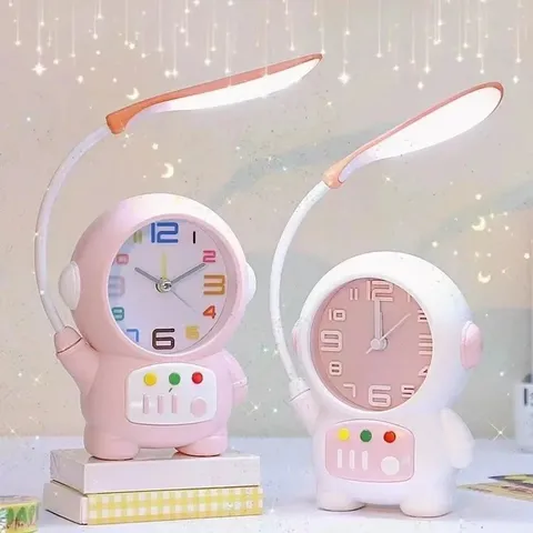 Astronaut Alarm Clock LED Desk Lamp