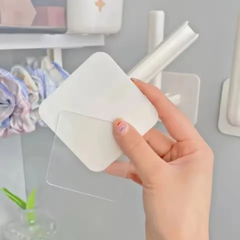 Multi-Purpose Bathroom Towel Clothes Handbag Key Hanger Self Adhesive Hooks Home Storage Rack (2 pc)