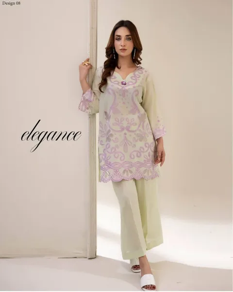 Pakistani Original Adan's Libas Embroidered Coord sets _ Mint 