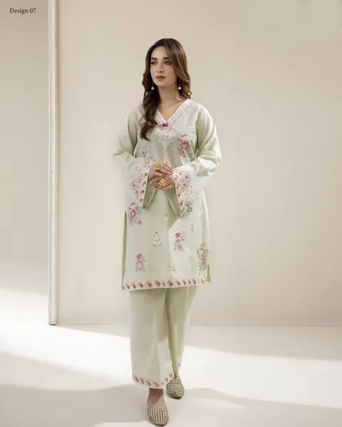 Pakistani Original Adan's Libas Embroidered Coord sets _ Mint