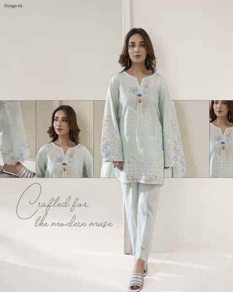 Pakistani Original Adan's Libas Embroidered Coord sets _ Mint 
