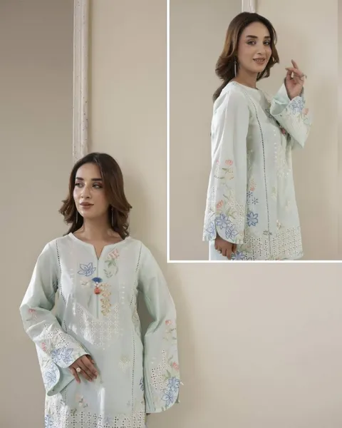 Pakistani Original Adan's Libas Embroidered Coord sets _ Mint 