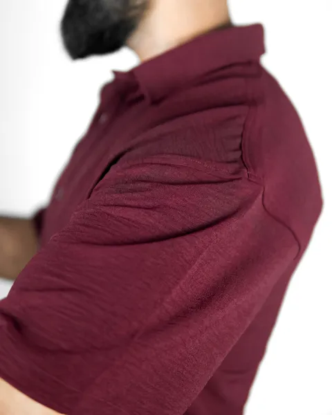 Basics Resort Shirts In Maroon