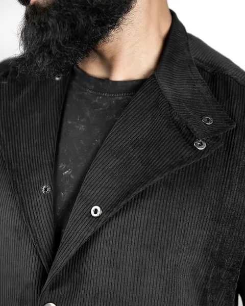Basics Cord Gilet In Black