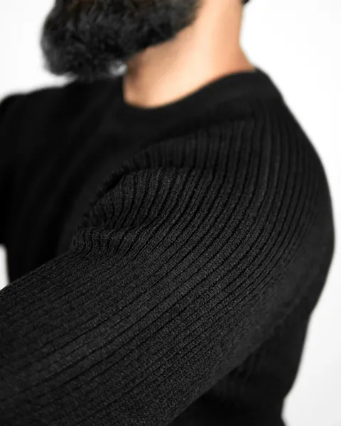 Basics Knitted Jumper in Black